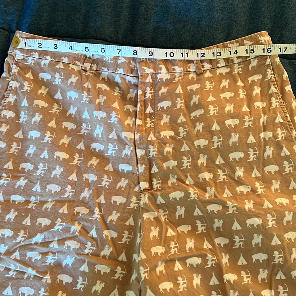 Brown cotton shorts